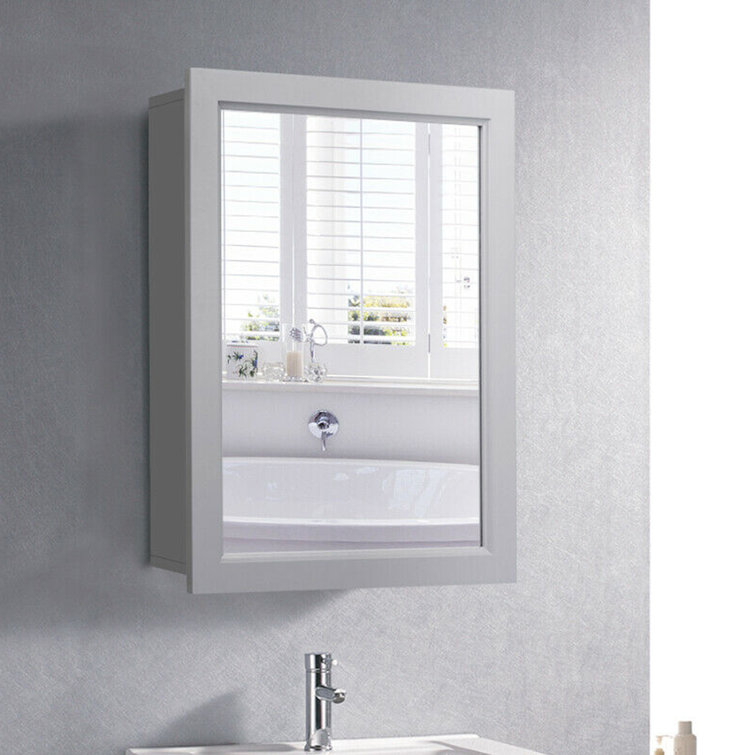 Winston Porter Bornier Surface Mount Framed1 Door Medicine with Adjustable Shelves and